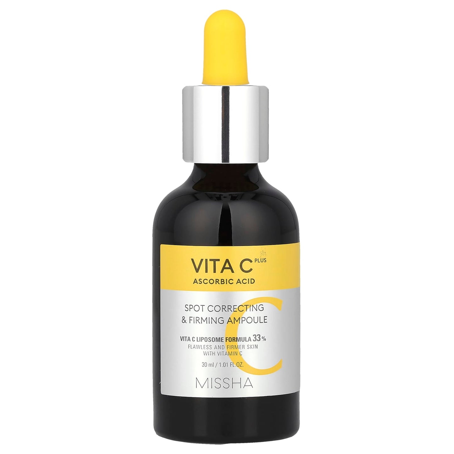 Missha, Vita C Plus Ascorbic Acid, Spot Correcting & Firming Ampoule, 1.01 fl oz (30 ml) - Image 1