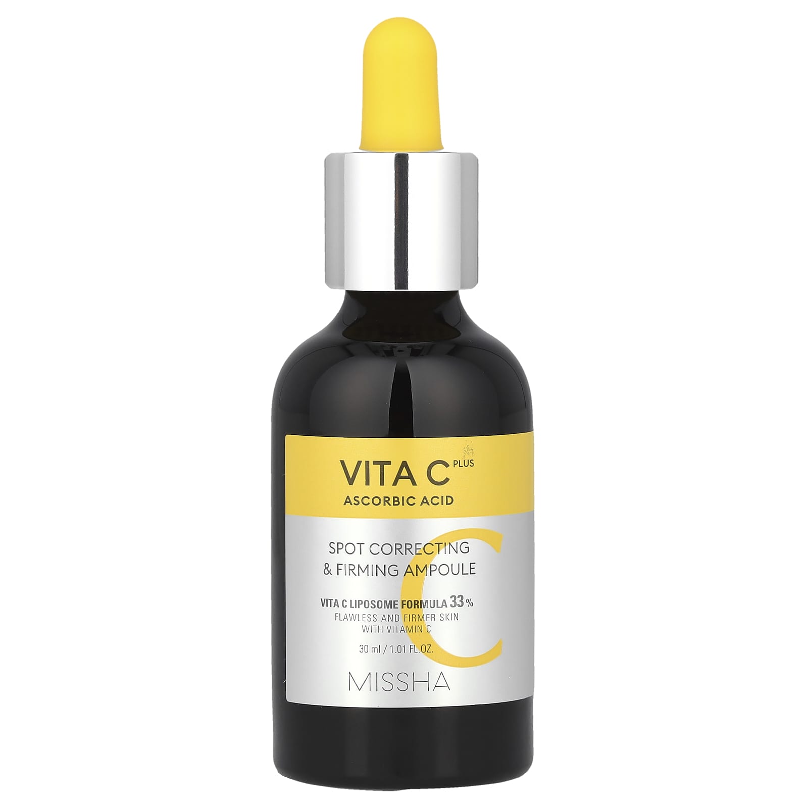 Missha, Vita C Plus Ascorbic Acid, Spot Correcting & Firming Ampoule, 1.01 fl oz (30 ml) - Image 1