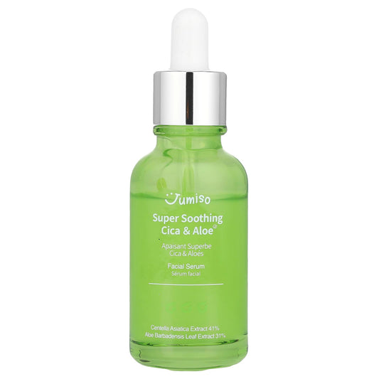 Jumiso Super Soothing Cica & Aloe Facial Serum, 1.01 fl oz | Soothe Irritated Skin - Image 1
