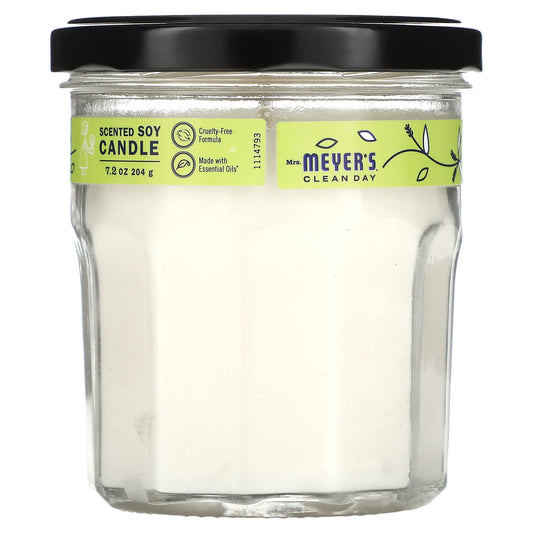 Mrs. Meyers Clean Day, Scented Soy Candle, Lemon Verbena, 7.2 oz (204 g) - Image 1