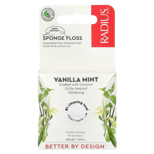 RADIUS, Sponge Floss, Vanilla Mint, 55 yds (50 m) - Image 1