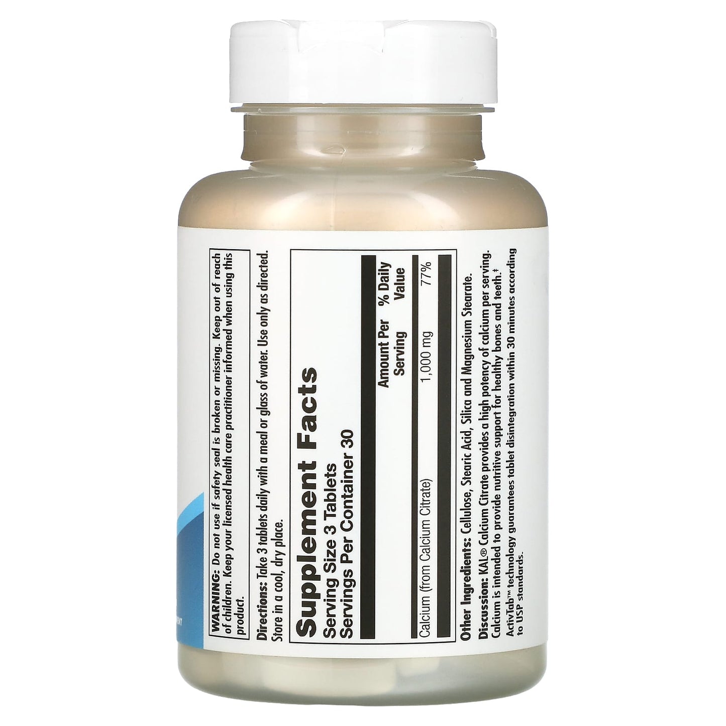 Strong Bone Support with KAL Calcium Citrate 1000 Tablets - Image 2