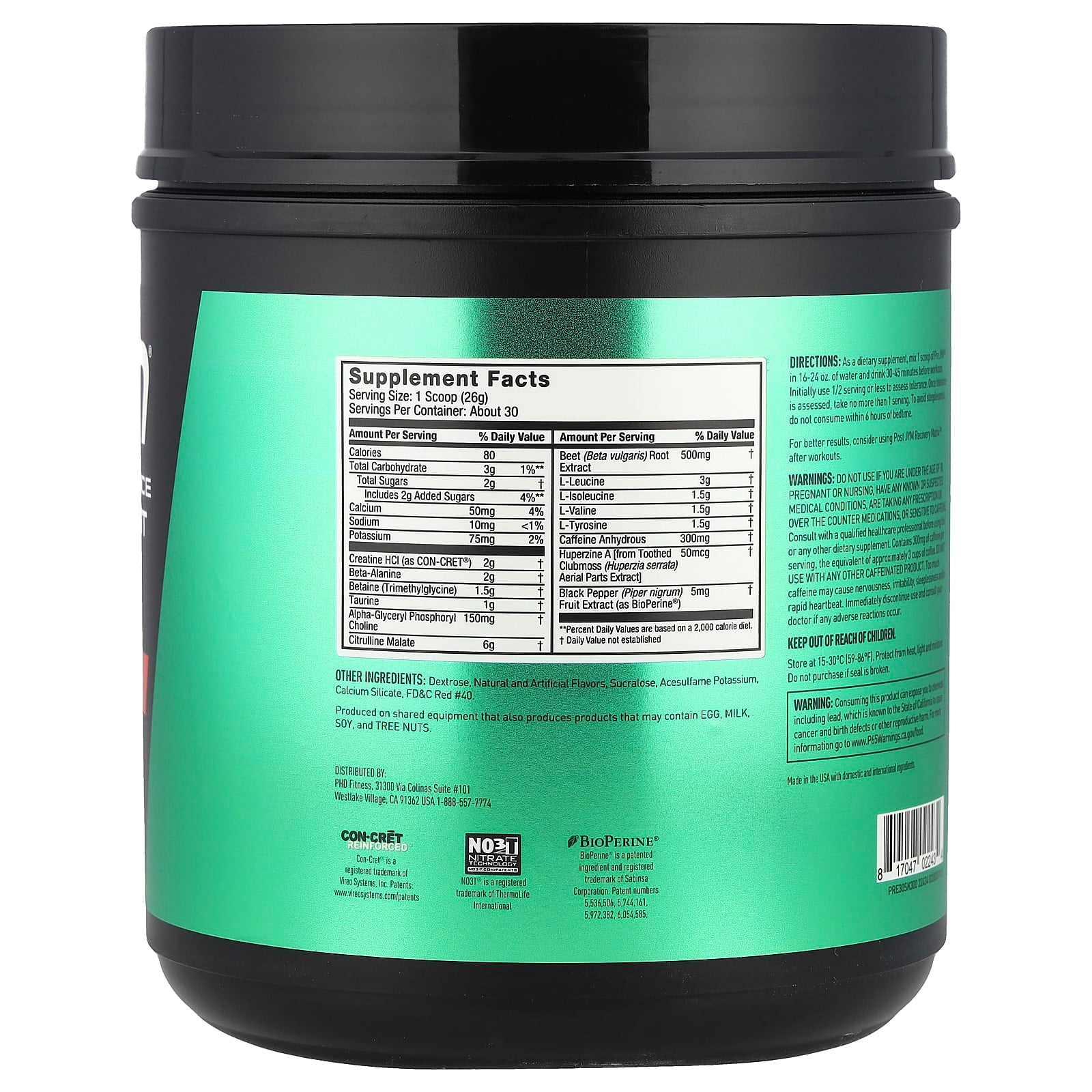 Boost Workout Performance with Pre JYM Strawberry Kiwi Pre-Workout Supplement - Image 2