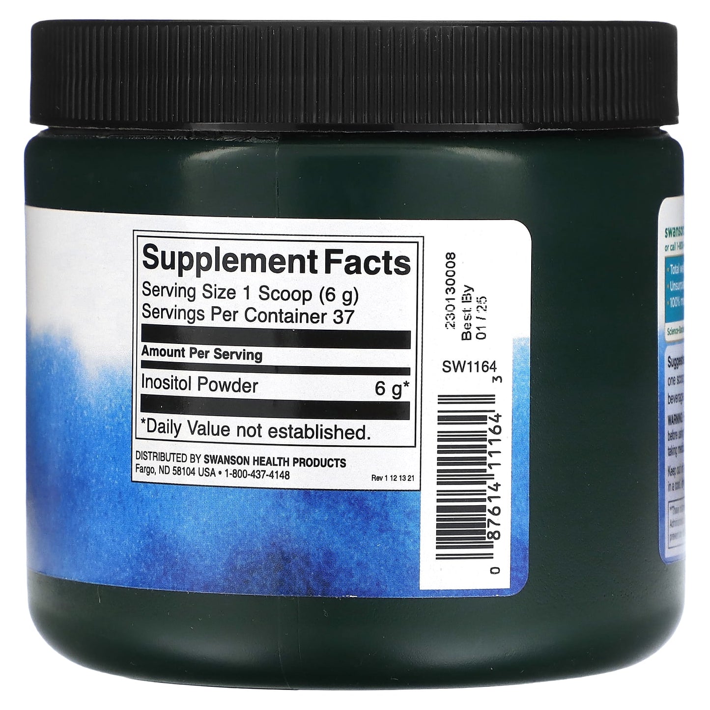 Swanson, Inositol Powder, 8 oz (227 g) - Image 2