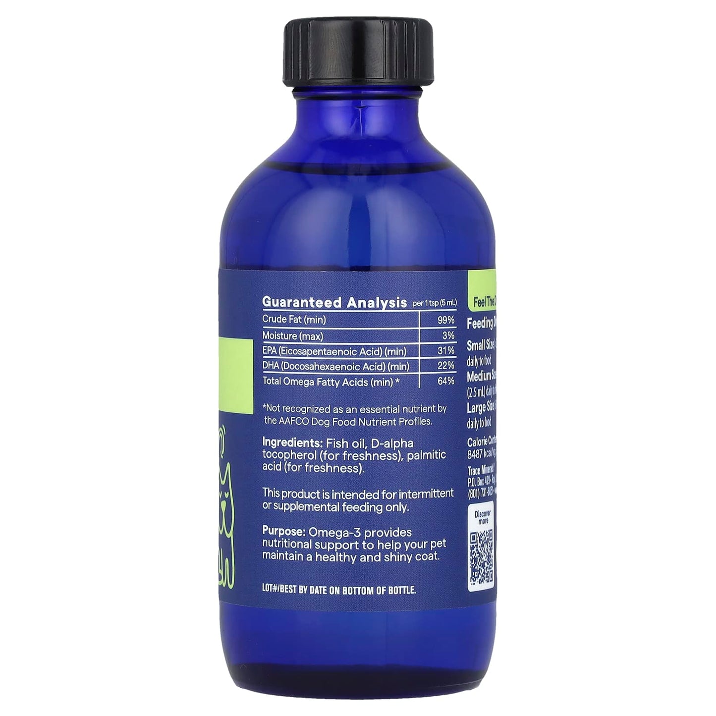 Trace, Pet, Omega 3, For Dogs and Cats, 4 fl oz (118 ml)