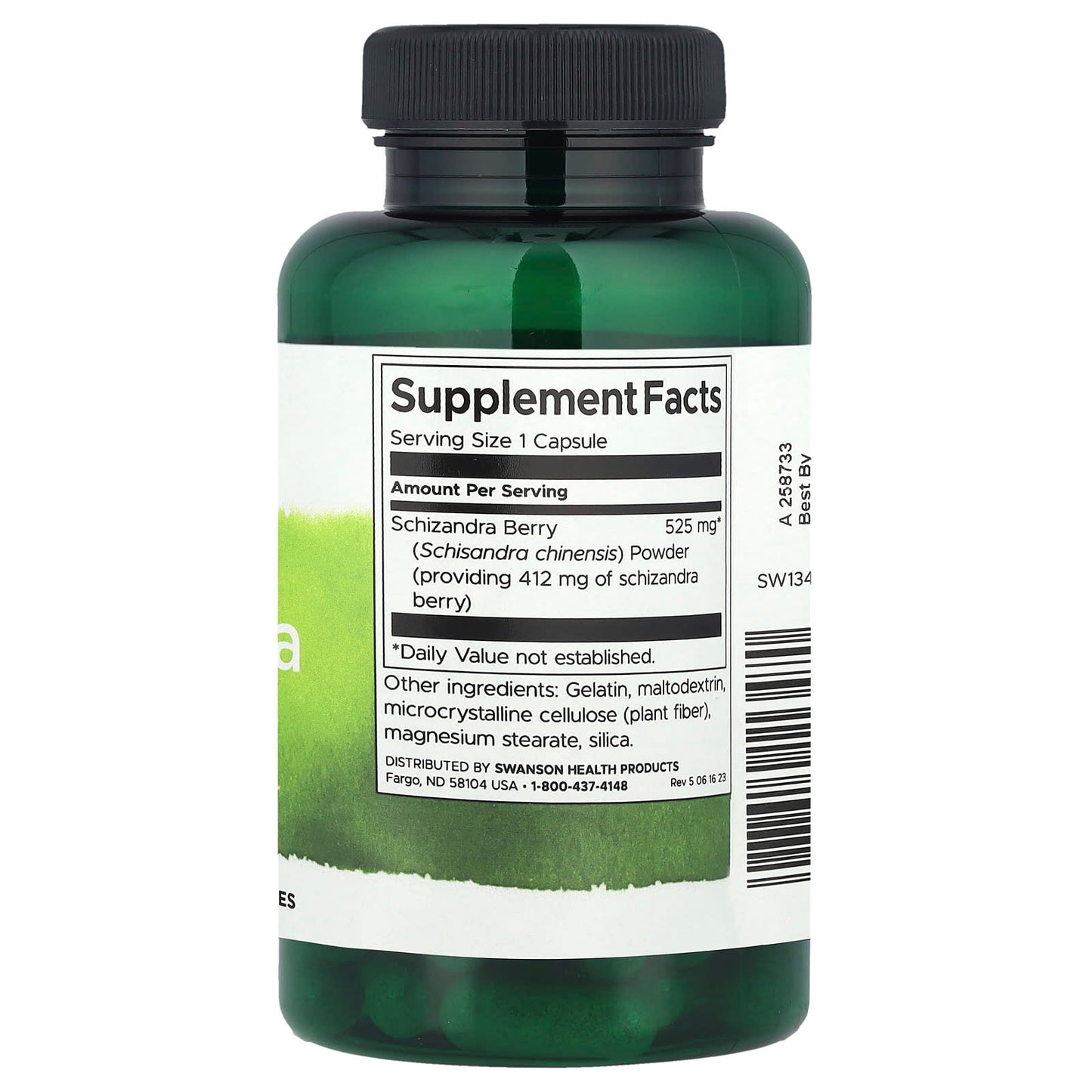 Swanson, Full Spectrum® Schizandra Berries, 525 mg, 90 Capsules - Image 2