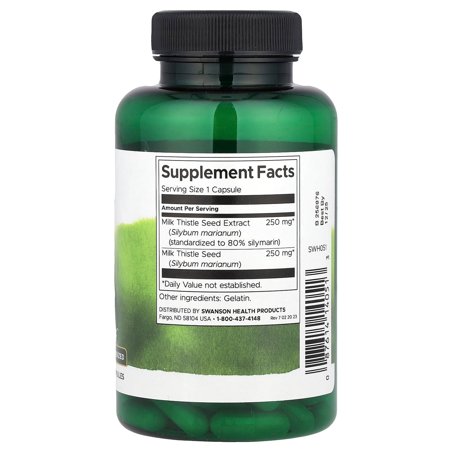 Swanson, Milk Thistle, 120 Capsules - Image 2
