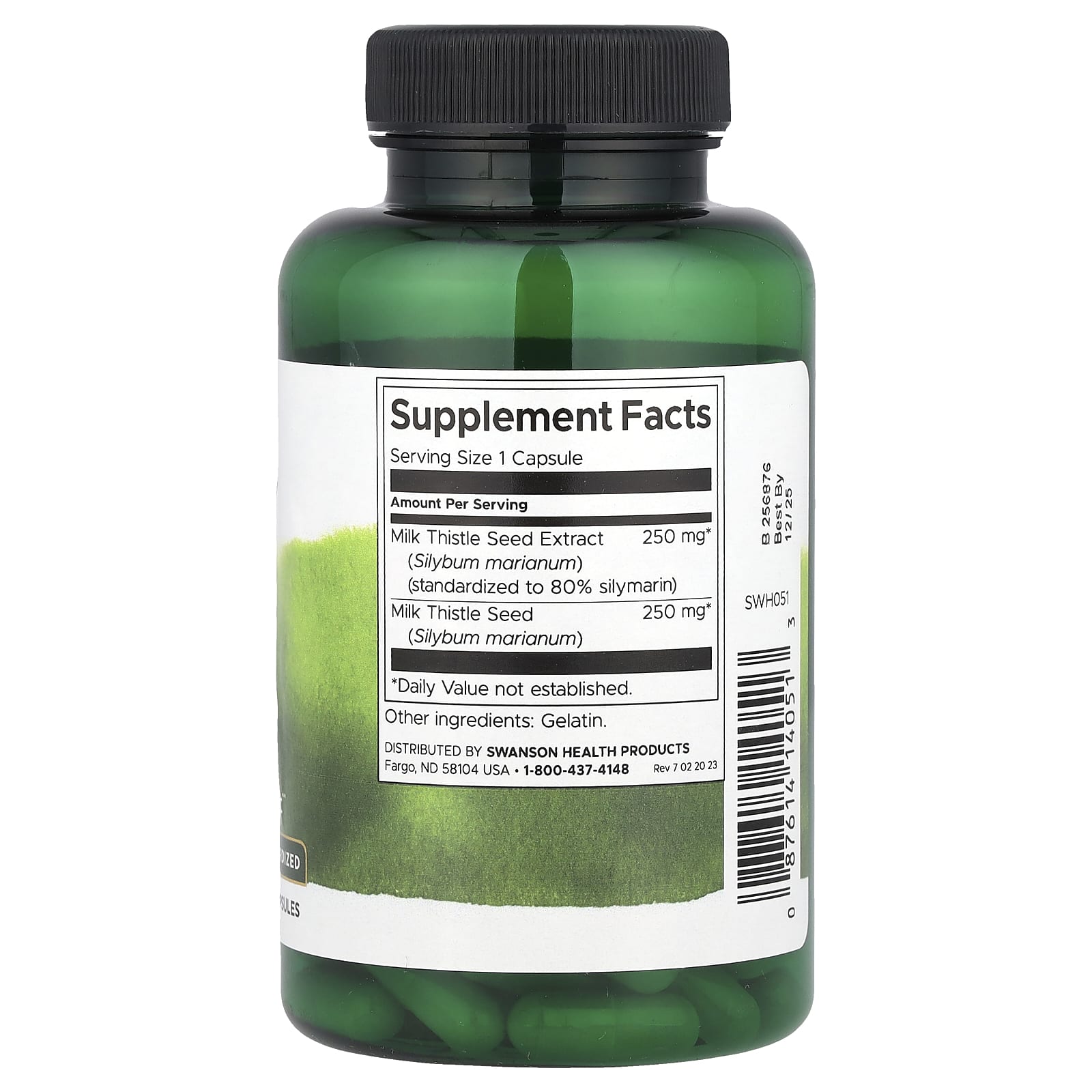 Swanson, Milk Thistle, 120 Capsules - Image 2