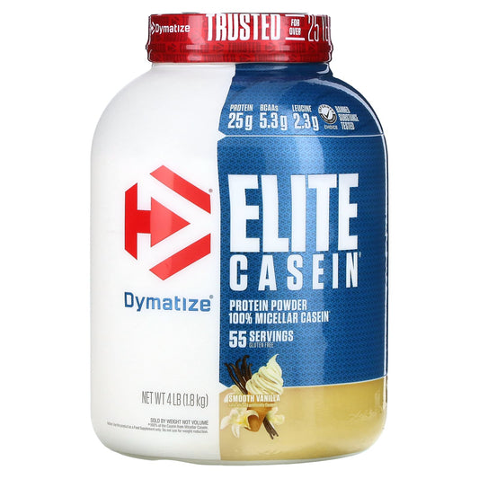 Dymatize Elite Casein Smooth Vanilla 4lb - Slow Release Protein - Image 1