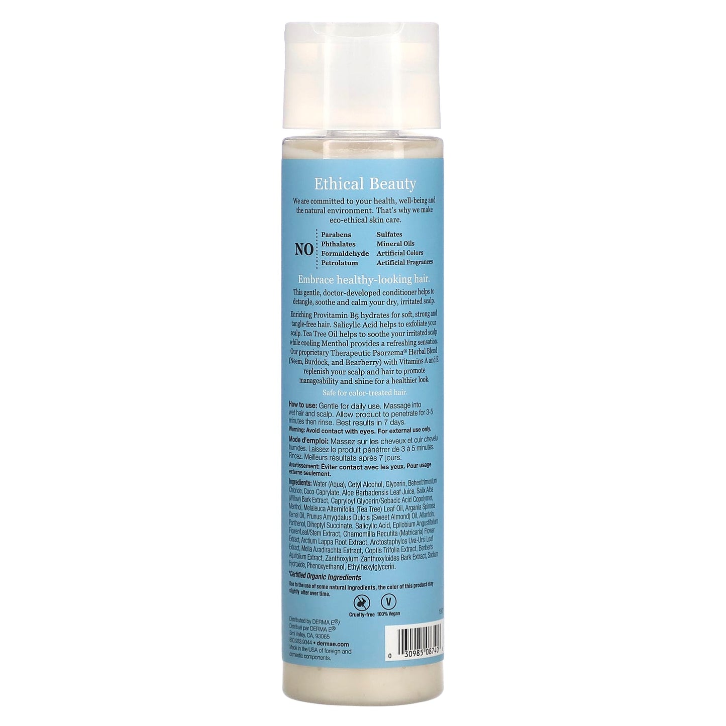 Derma E Scalp Relief Conditioner, Psorzema Blend, 10oz - Image 2