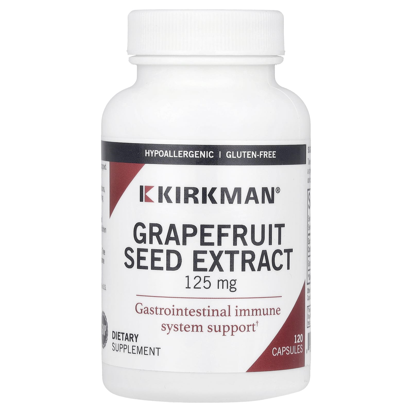 Kirkman Labs, Grapefruit Seed Extract, 125 mg, 120 Capsules - Image 1