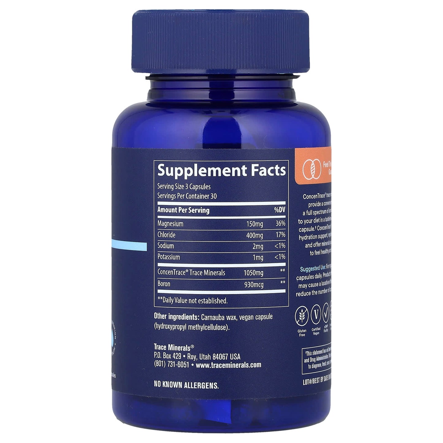 ConcenTrace®, Trace Mineral Capsules, 90 Capsules - Image 2