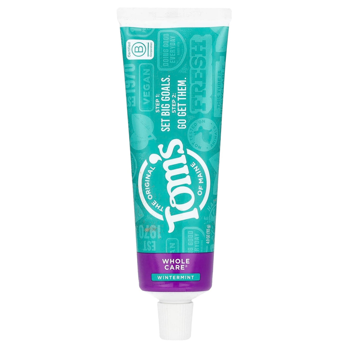 Tom's of Maine, Whole Care®, Anticavity Toothpaste with Fluoride, Wintermint, 4 oz (113 g) - Image 1