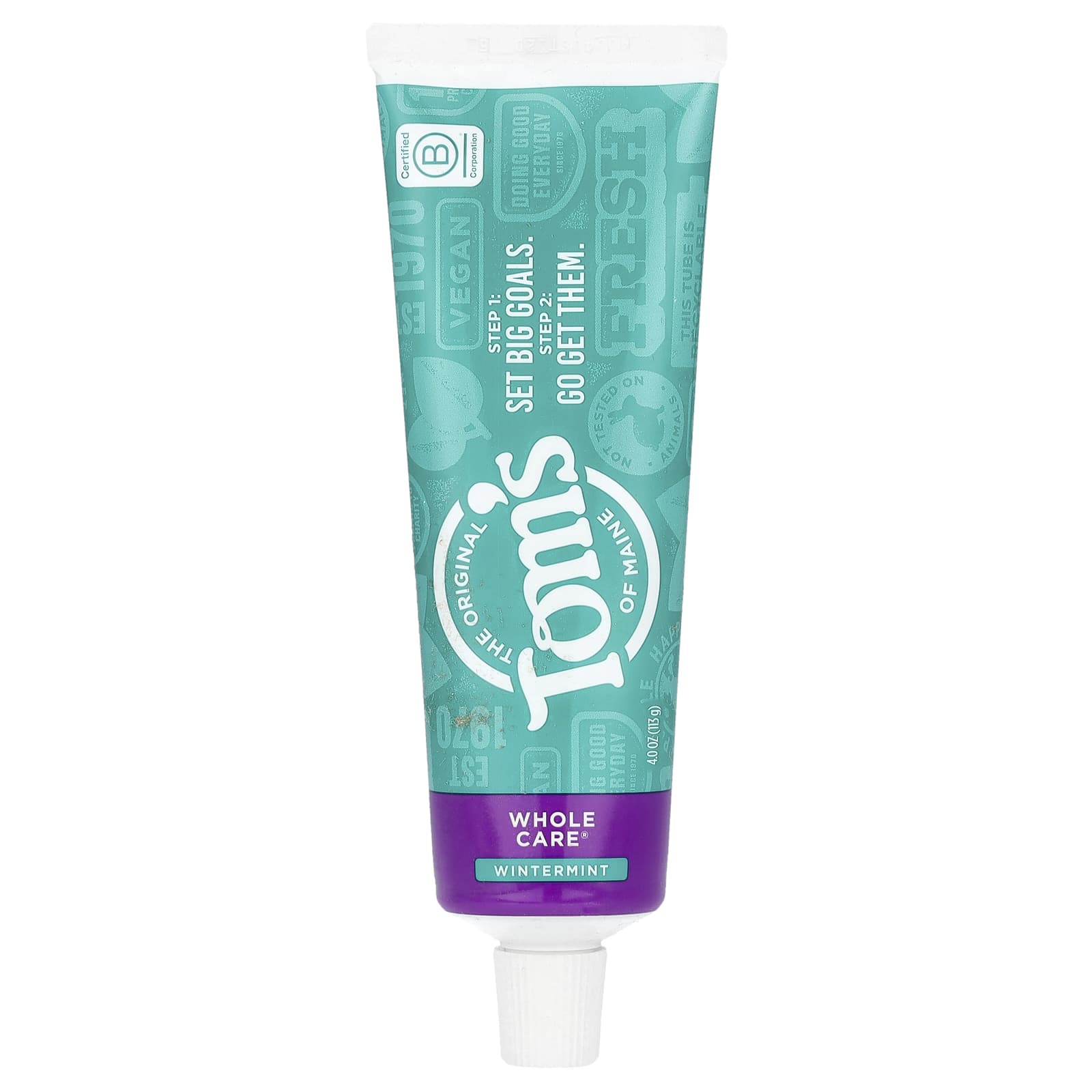 Tom's of Maine, Whole Care®, Anticavity Toothpaste with Fluoride, Wintermint, 4 oz (113 g) - Image 1