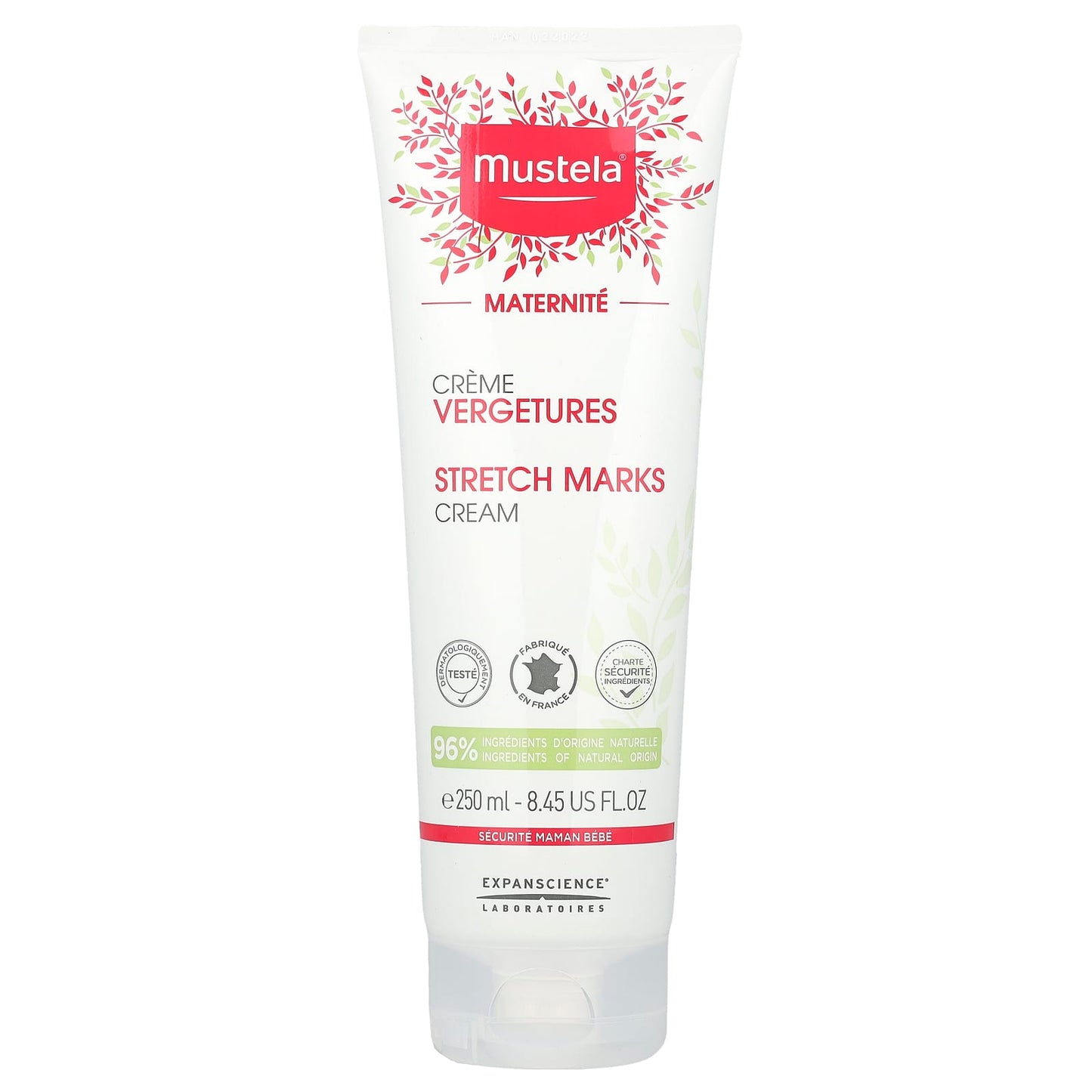Mustela, Stretch Marks Cream 3 in 1, 8.45 fl oz (250 ml) - Image 1