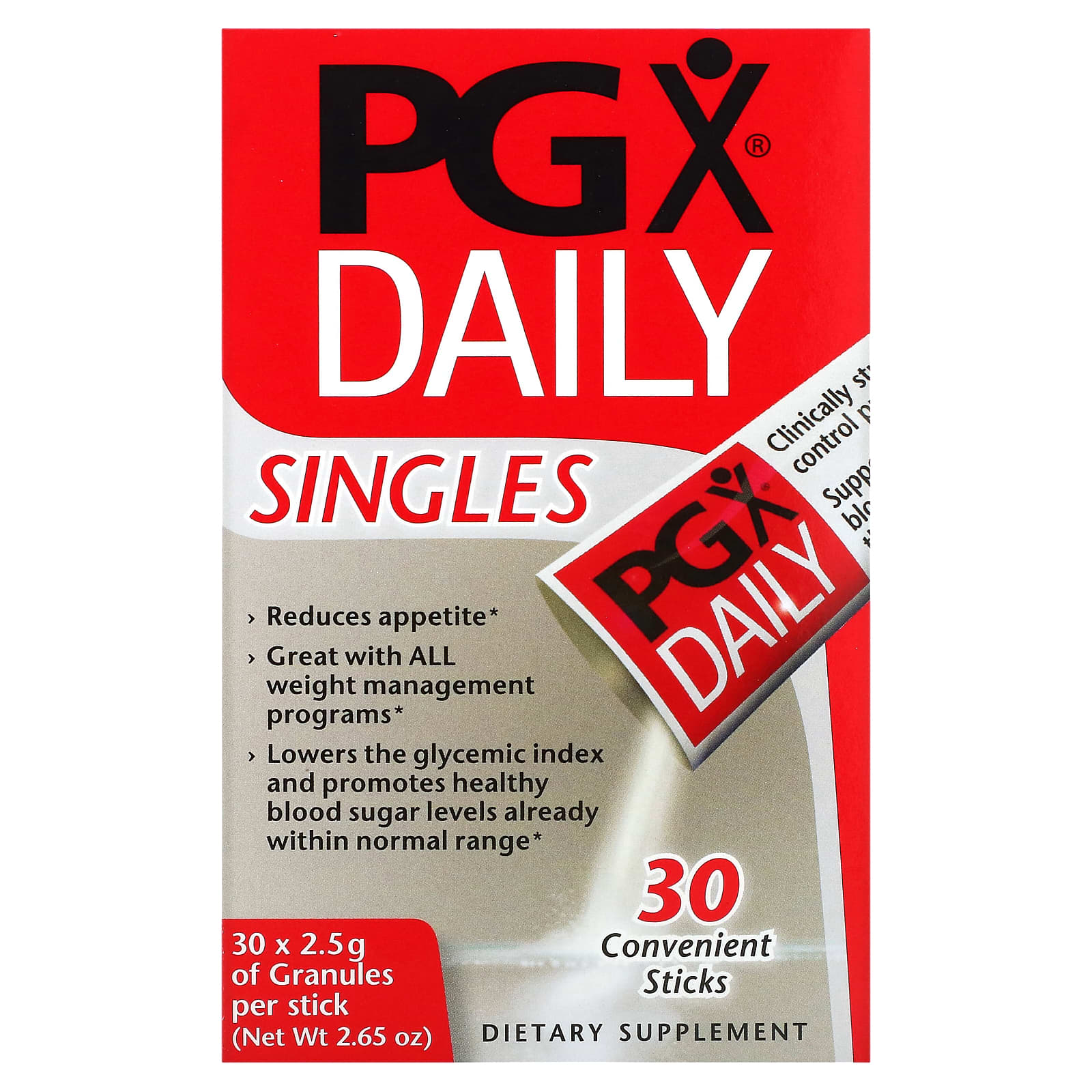 Natural Factors, PGX Daily, Singles, 30 Convenient Sticks, (2.5 g) Each - Image 1