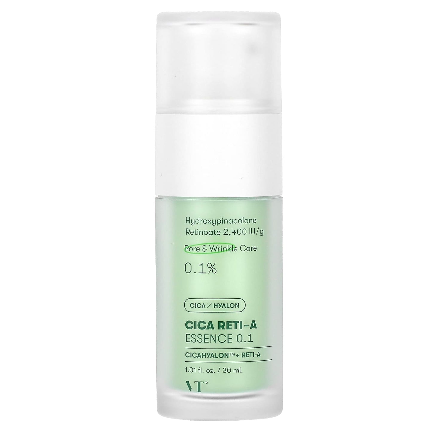 VT Cosmetics, Cica Reti-A Essence 0.1, 1.01 fl oz (30 ml) - Image 1