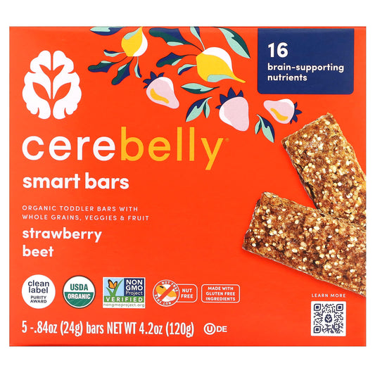 Cerebelly Organic Toddler Bars - Brain-Supporting Snacks for Kids - Image 1