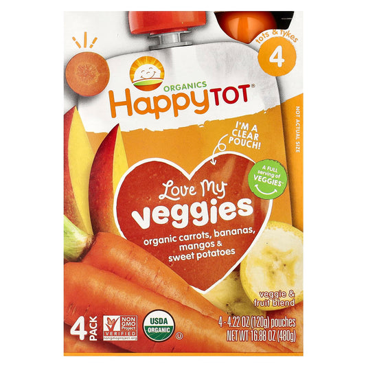 Organic Fruit & Veggie Pouches for Happy Tots - Image 1