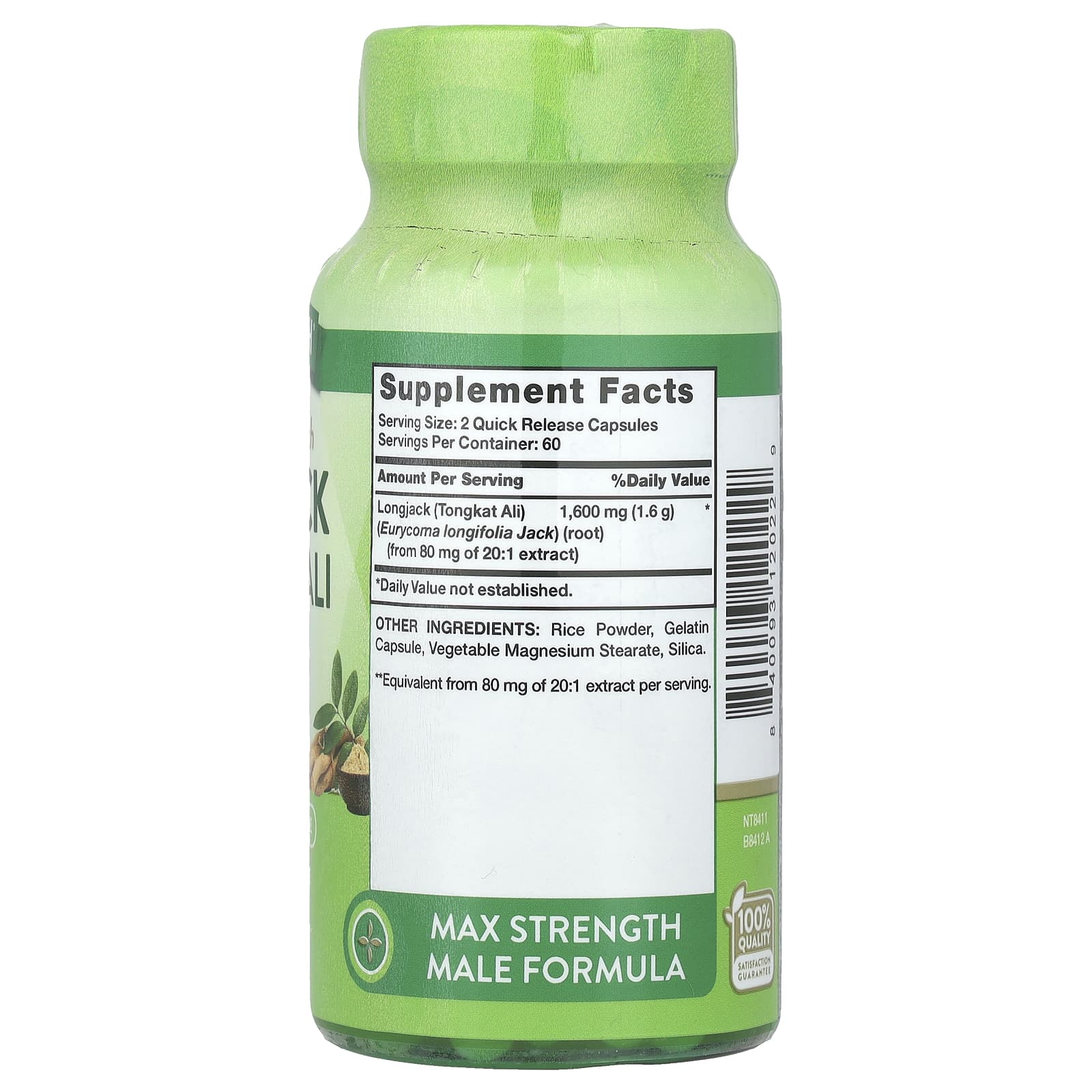 Nature's Truth, Longjack Tongkat Ali, Maximum Strength, 120 Quick Release Capsules (800 mg per Capsule) - Image 2