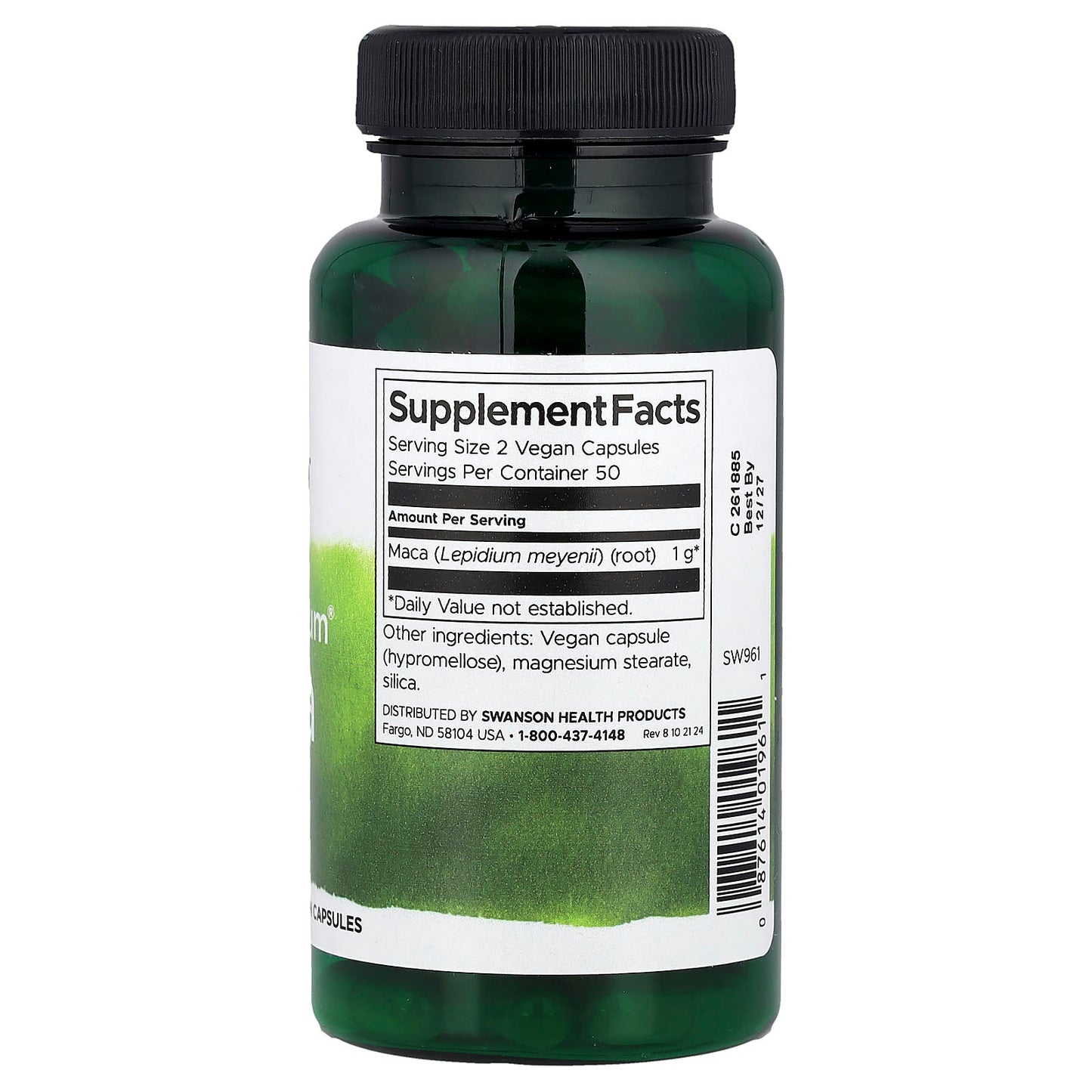 Swanson, Full Spectrum® Maca, 500 mg, 100 Vegan Capsules - Image 2