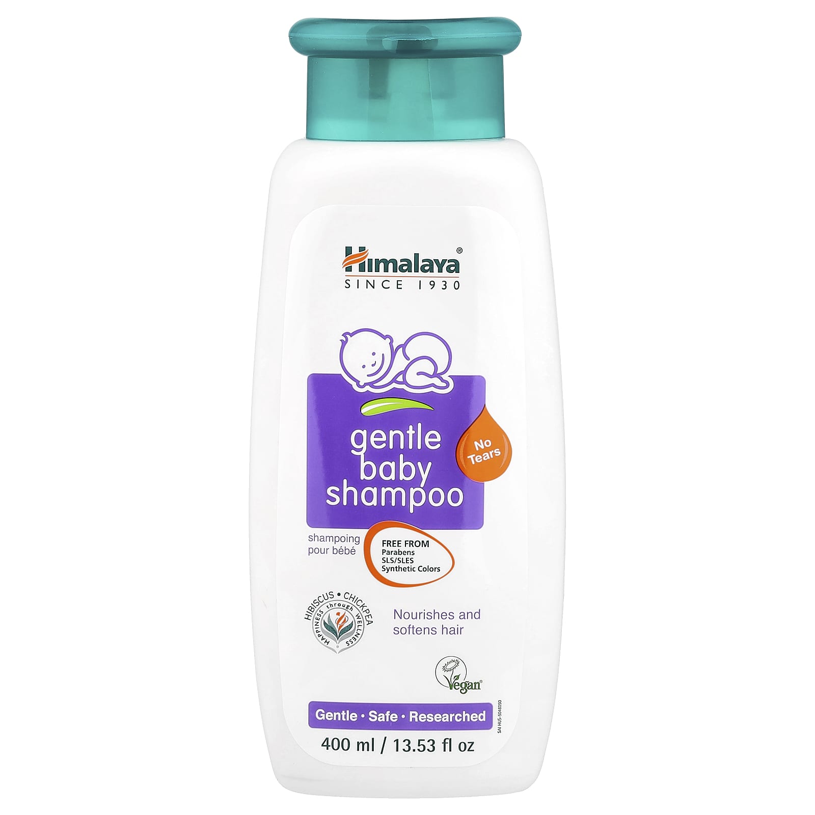 Himalaya Gentle Baby Shampoo, 13.53 fl oz - Plant-Based, Tear-Free & Vegan - Image 1