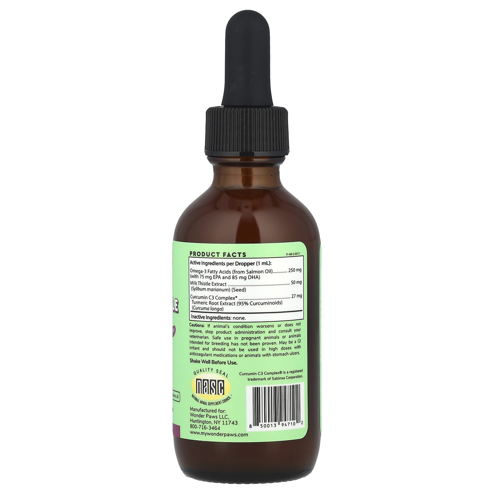 Wonder Paws, Superhero®, Milk Thistle, For Dogs, 2 oz (60 ml) - Image 2