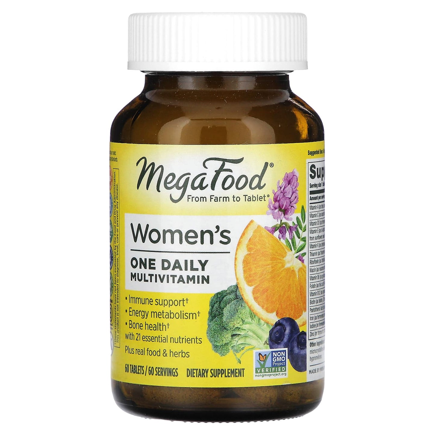 MegaFood, Women’s One Daily Multivitamins, 60 Tablets - Image 1