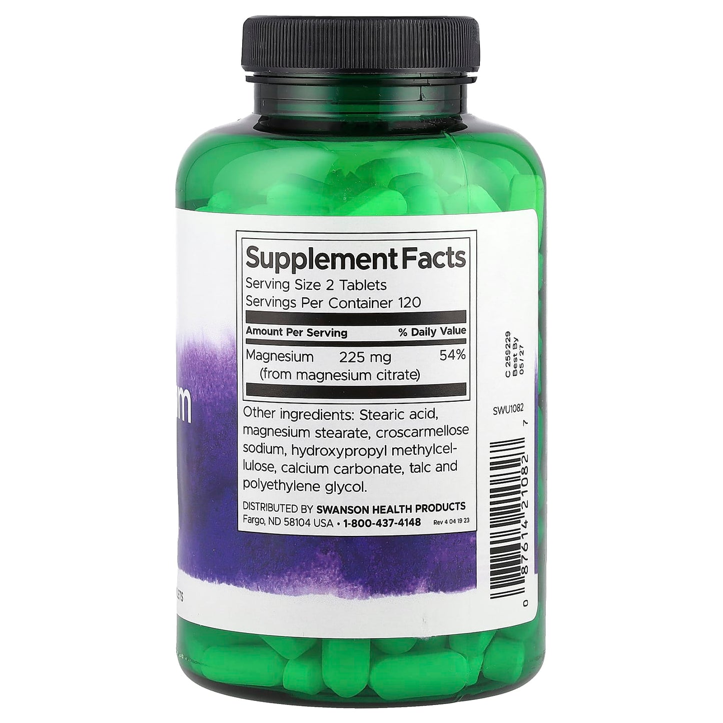 Swanson, Magnesium Citrate, 240 Tablets - Image 2