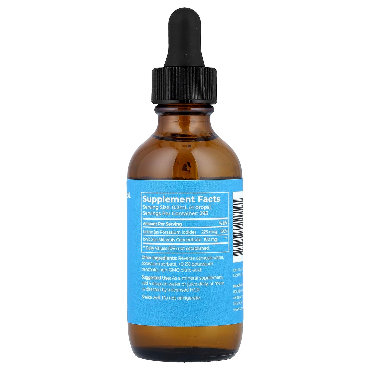 Boost Thyroid Health with BodyBio Iodine Liquid Mineral, 59ml - Image 2