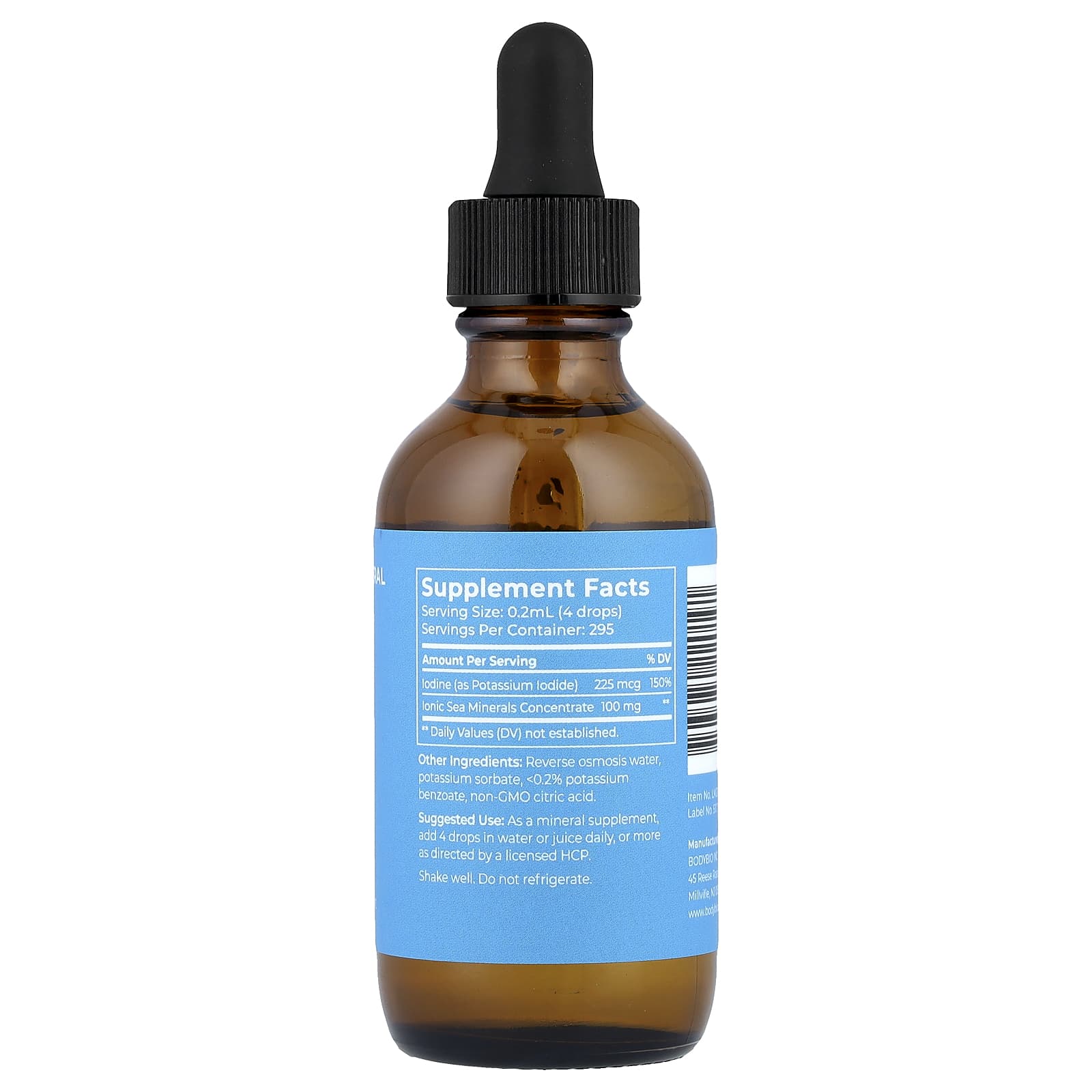 Boost Thyroid Health with BodyBio Iodine Liquid Mineral, 59ml - Image 2