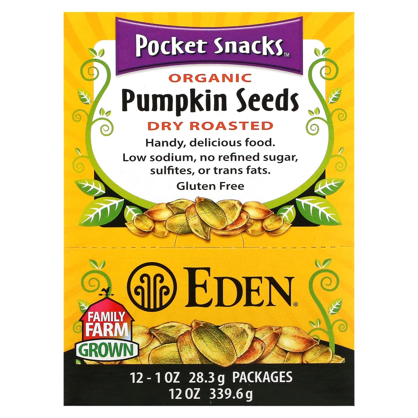 Organic Pumpkin Seeds by Eden Foods - Healthy Snack Food - Image 1
