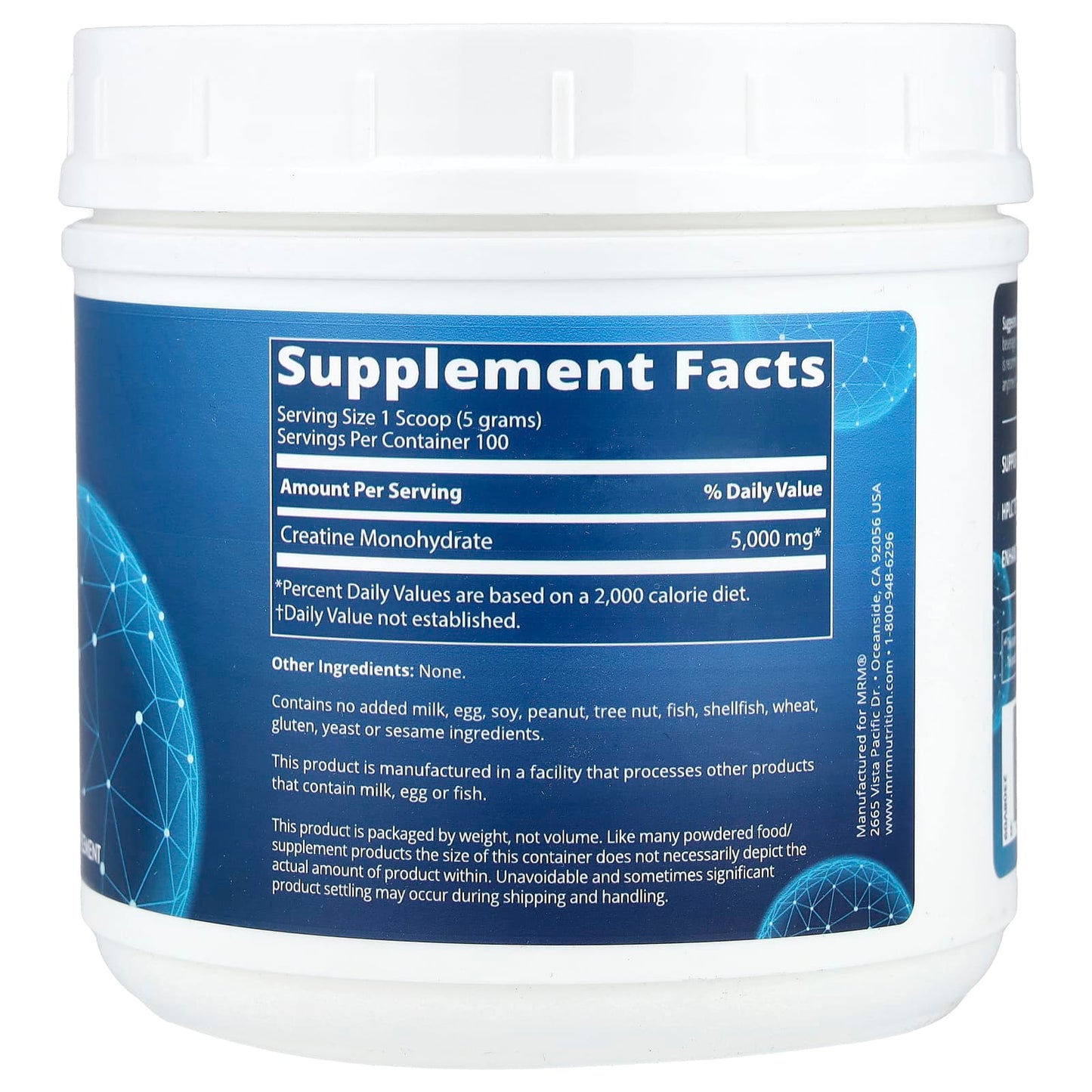 MRM Nutrition, Creatine Monohydrate 500, 1.1 lbs (500 g) - Image 2