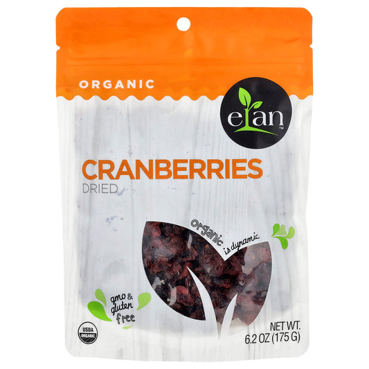 Organic Dried Cranberries by Elan - Delicious & Healthy Snack - Image 1