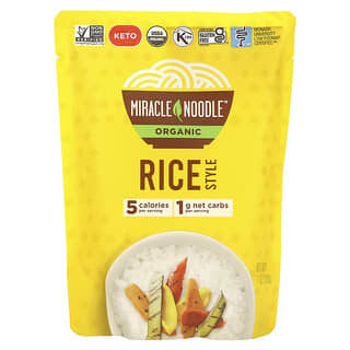 Low-Calorie Miracle Noodle Rice, Vegan & Gluten-Free, 7 oz (200g)