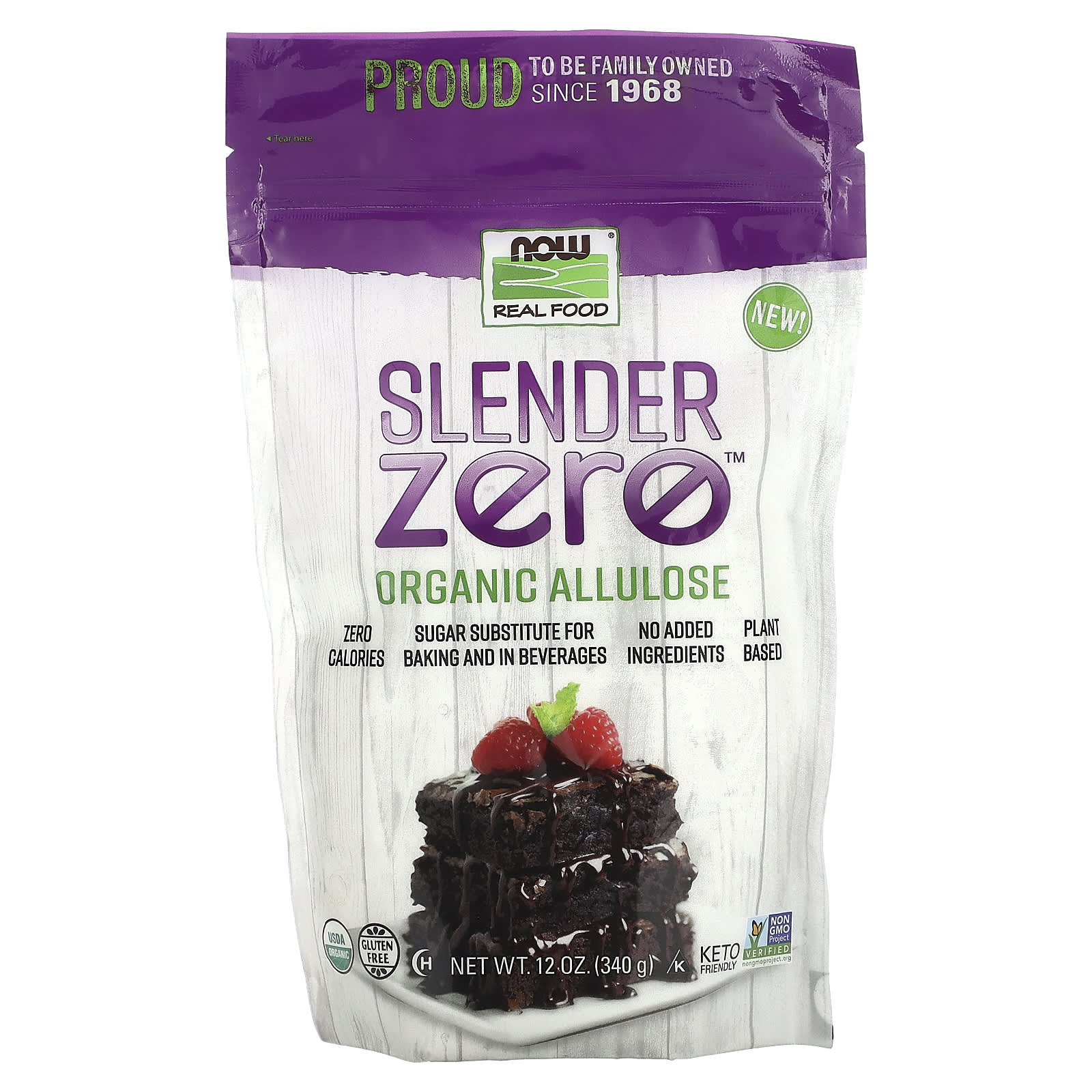 NOW Foods, Slender Zero, Organic Allulose, 12 oz (340 g) - Image 1