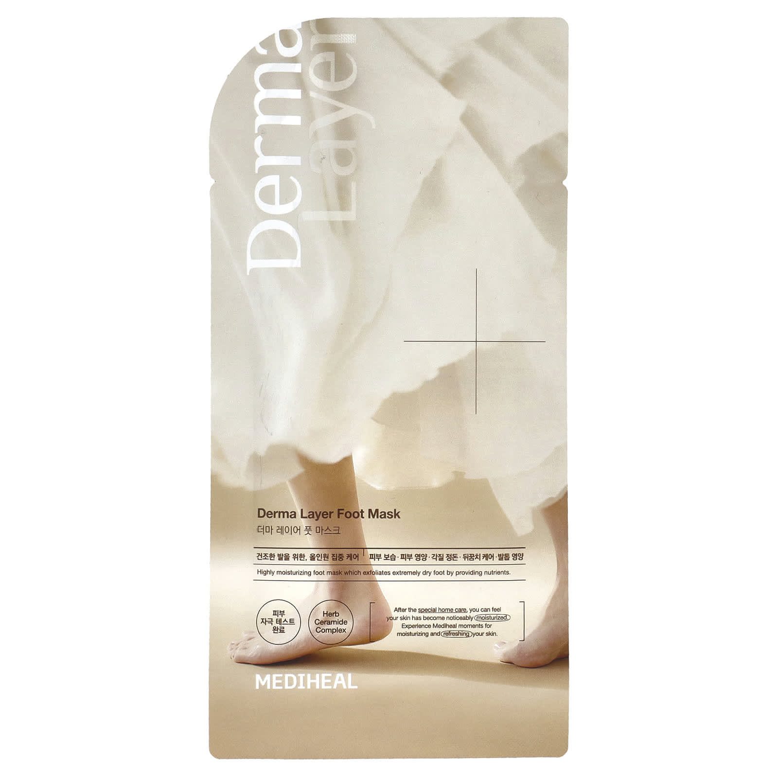 MEDIHEAL, Derma Layer Foot Mask, 0.6 fl oz (18 ml) - Image 1