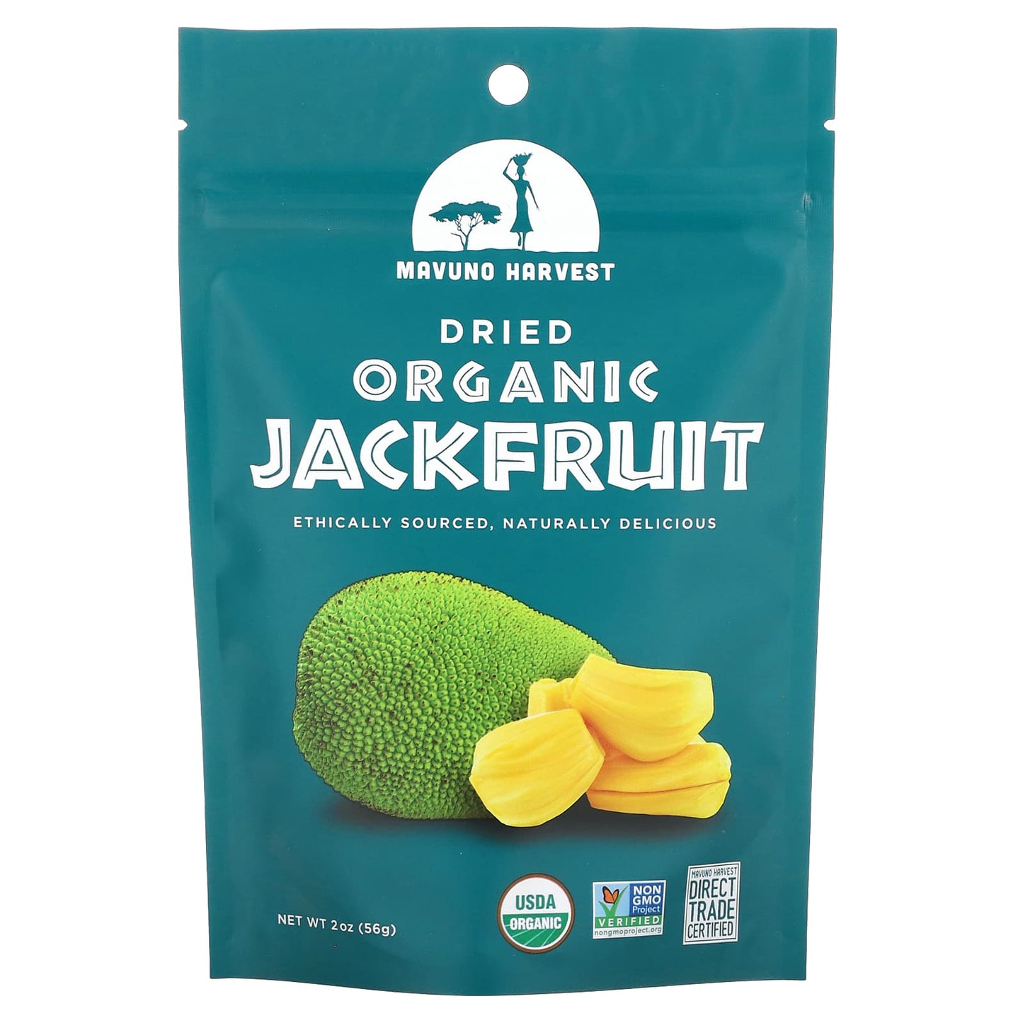 Mavuno Harvest, Organic Dried Jackfruit, 2 oz (56 g) - Image 1