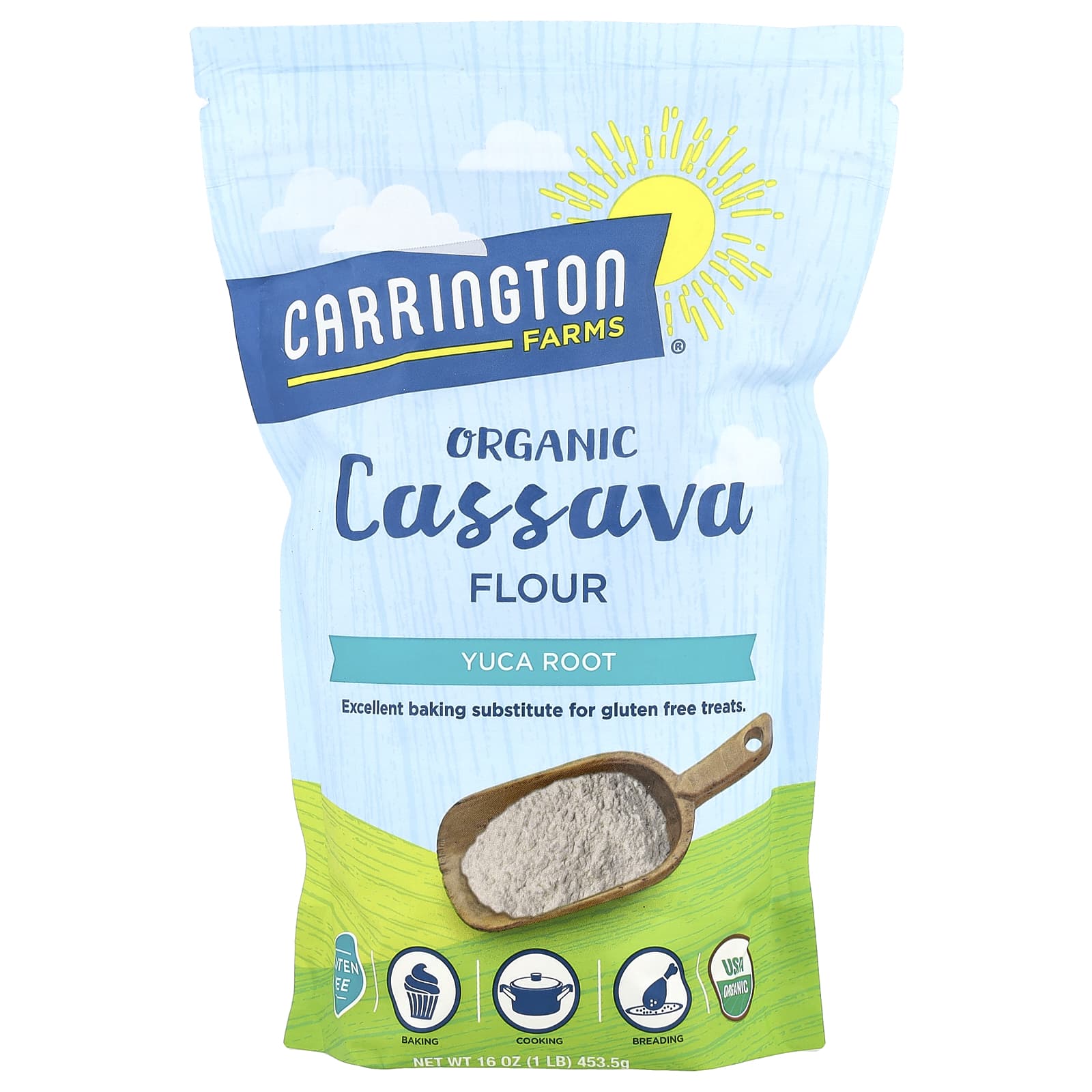 Organic Cassava Flour by Carrington Farms - Gluten-Free & USDA Certified - Image 1