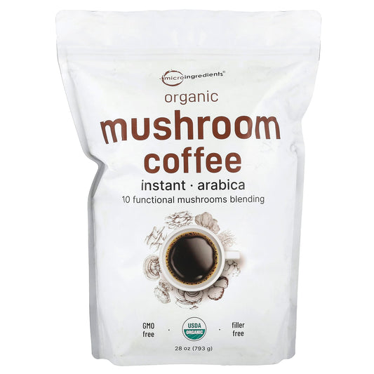 Micro Ingredients, Organic Instant Mushroom Coffee, 28 oz (793 g) - Image 1