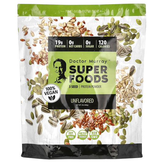Vegan Protein Powder by Dr. Murray's - 3 Seed Blend with Pumpkin, Flax & Sunflower - Image 1