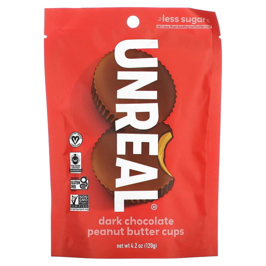 Unreal, Dark Chocolate Peanut Butter Cups, 4.2 oz (120 g) - Image 1