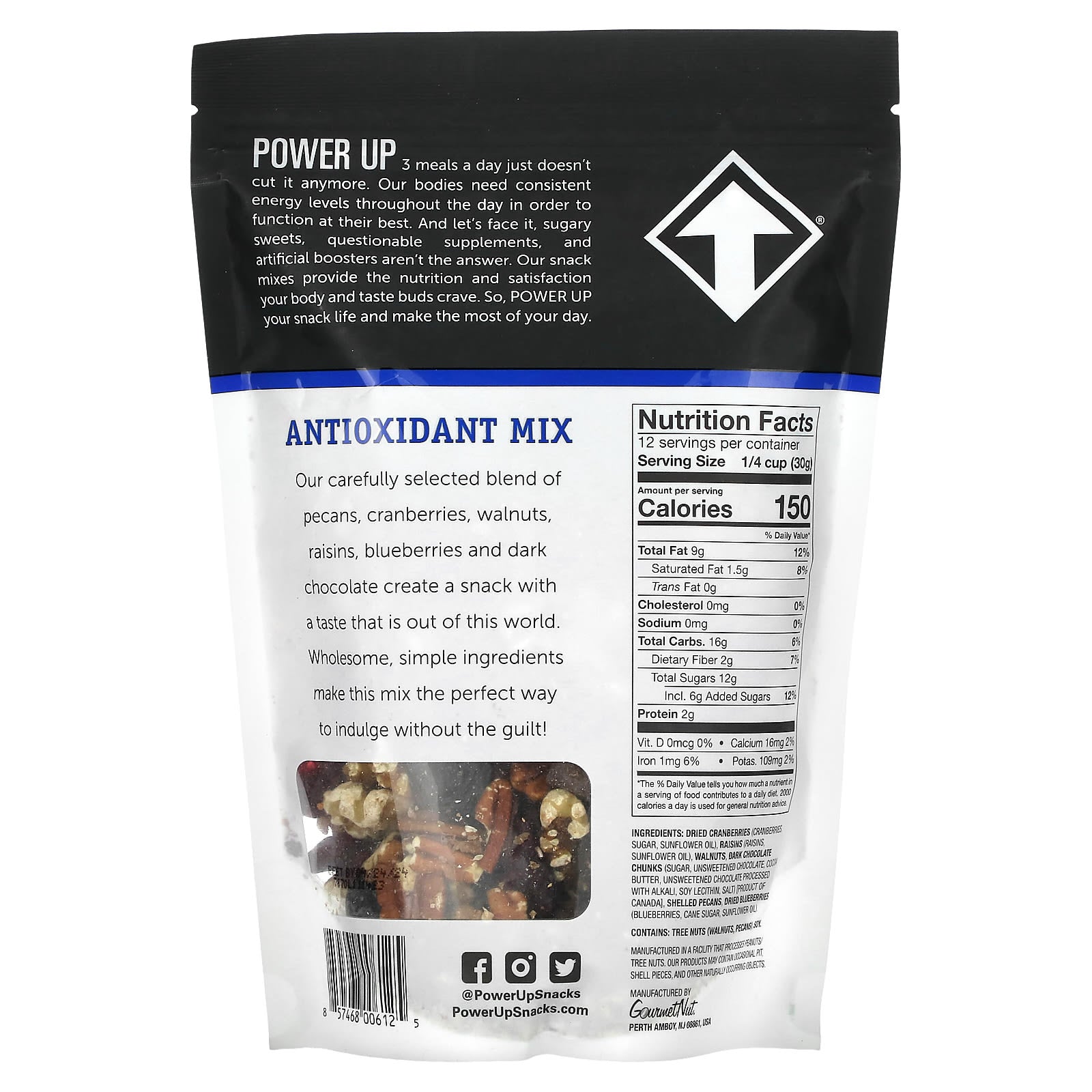 Power Up Premium Trail Mix, 13 oz (369 g) - Image 2