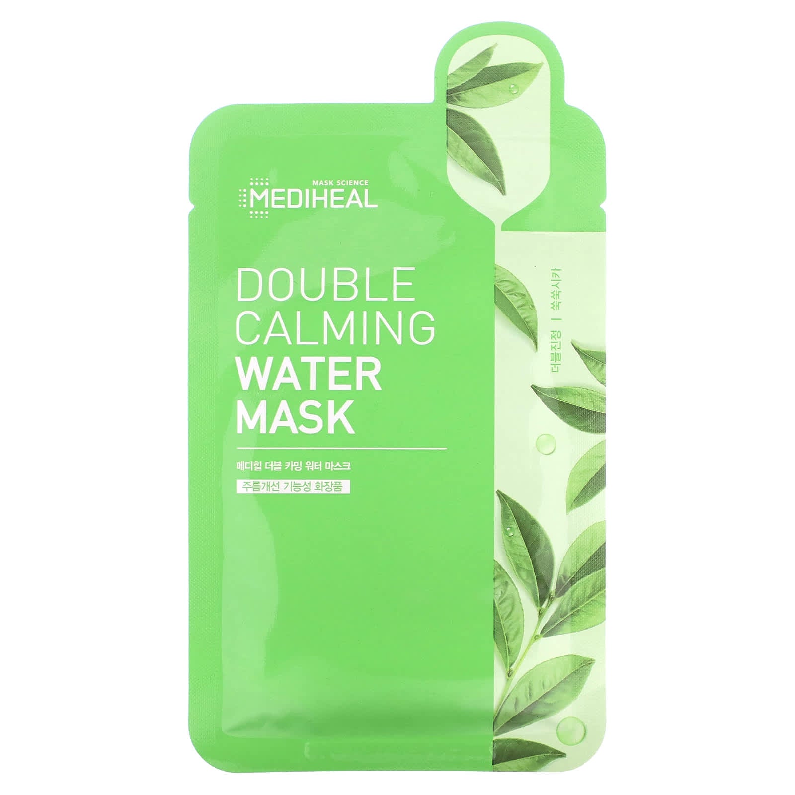 MEDIHEAL, Double Calming Water Beauty Mask, 1 Sheet, 0.68 fl oz (20 ml) - Image 1