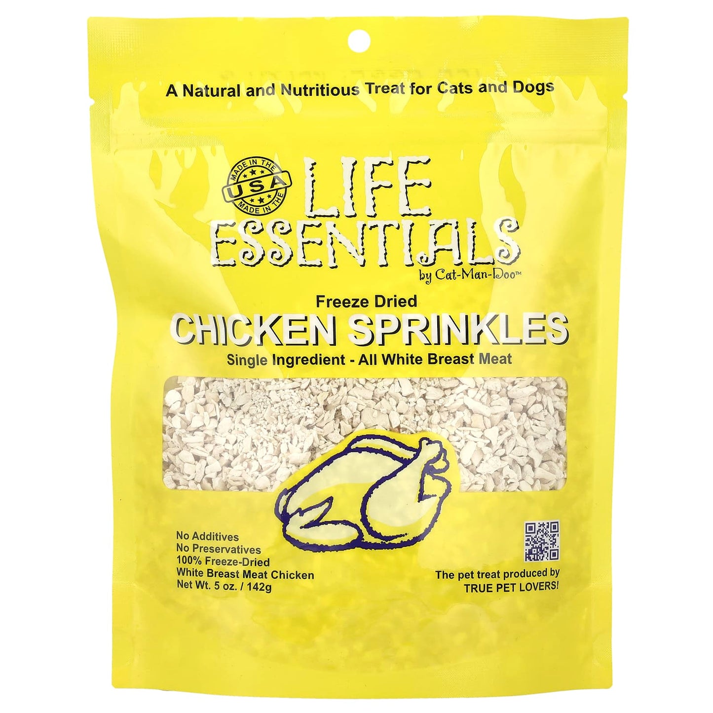 Nutritious Freeze Dried Chicken Sprinkles for Cats and Dogs - 5 oz - Image 1