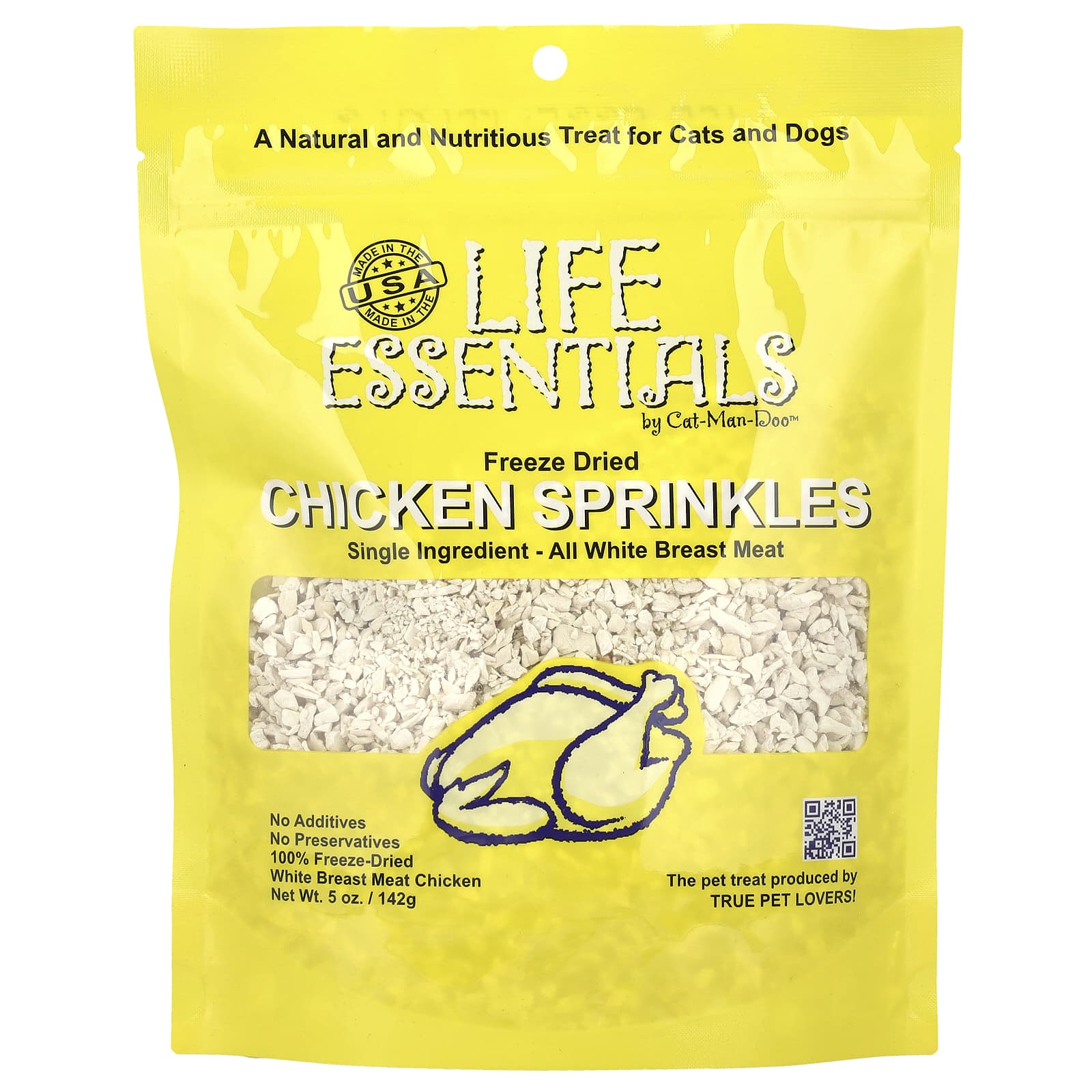 Nutritious Freeze Dried Chicken Sprinkles for Cats and Dogs - 5 oz - Image 1