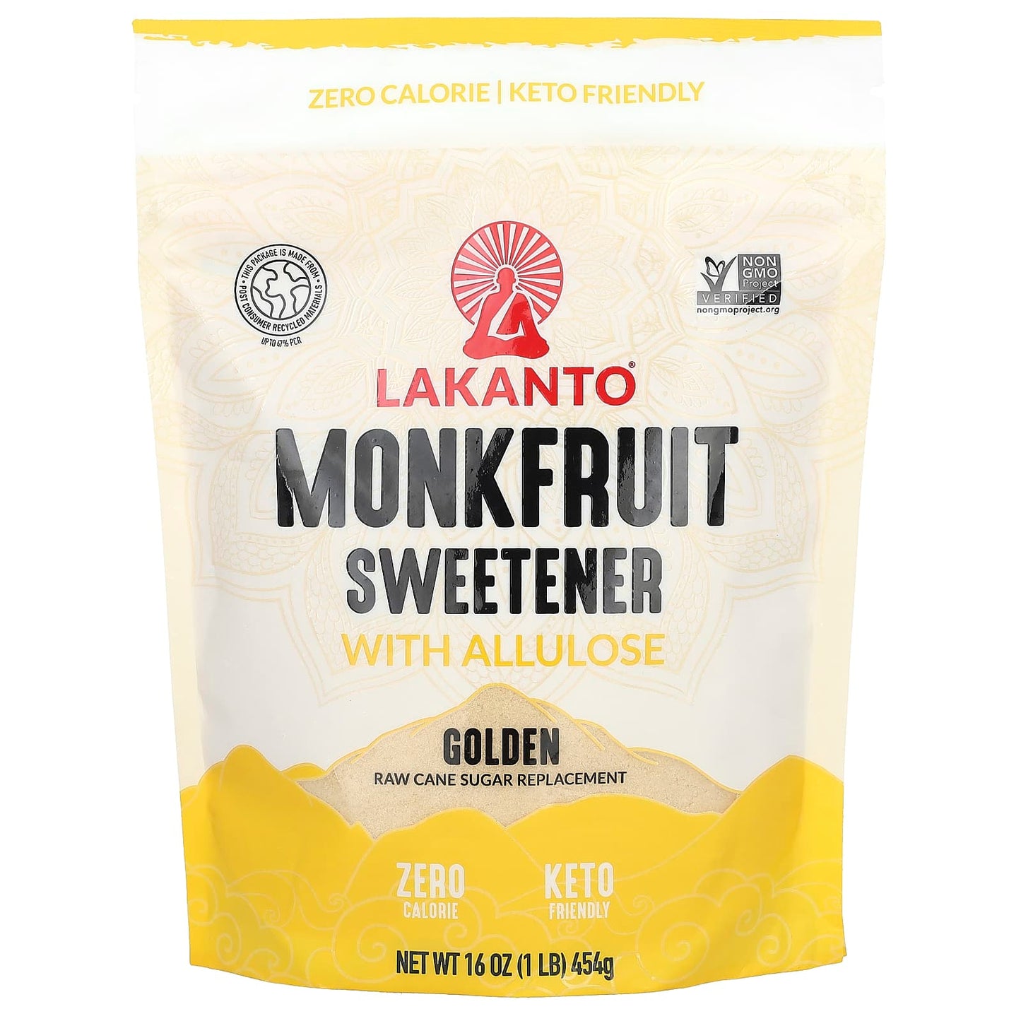 Lakanto, Monkfruit Sweetener with Allulose, Golden, 16 oz (454 g)