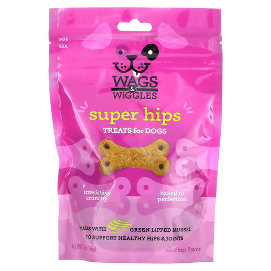 Wags & Wiggles, Super Hips, Treats For Dogs, Chicken, 5.5 oz (156 g) - Image 1