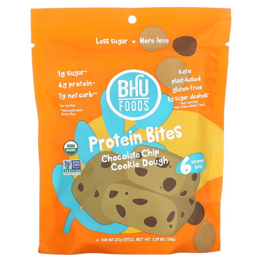 Indulge in Guilt-Free Chocolate Chip Cookie Dough Protein Bites from BHU Foods - Image 1