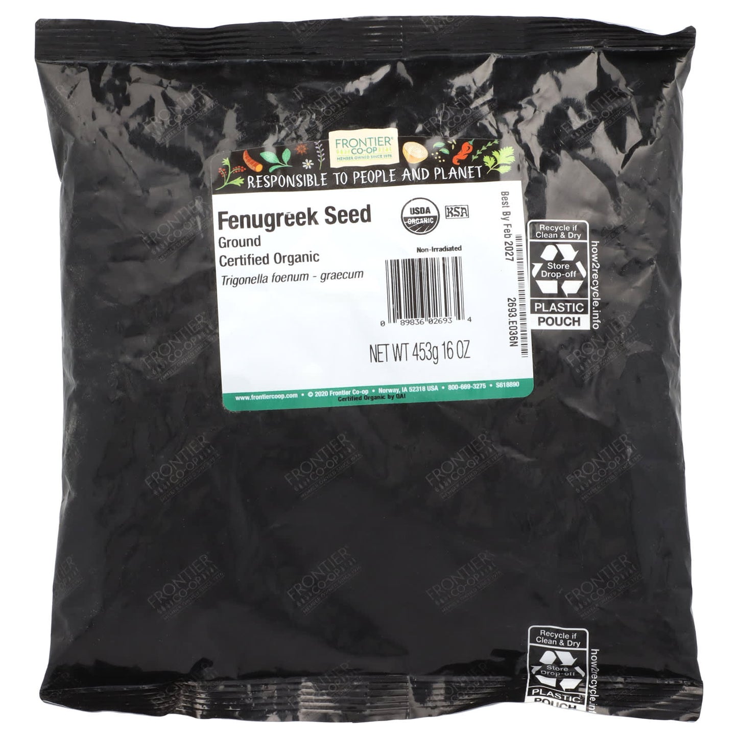 Organic Ground Fenugreek Seed by Frontier Co-op - 16 oz (453g) - Image 2
